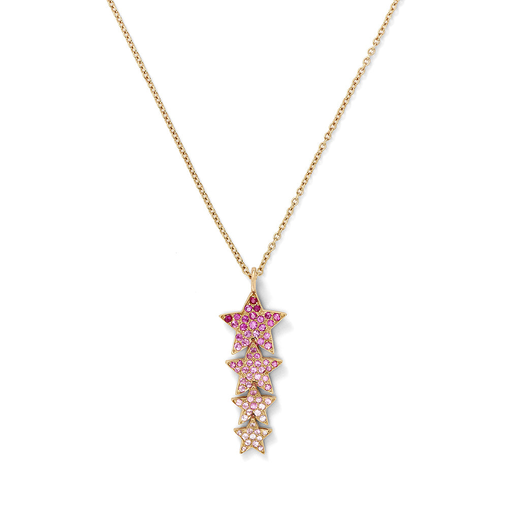 Sapphire Star Cascade necklace